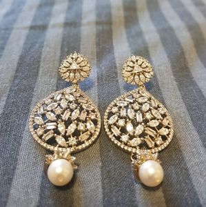 Silver zirconium stoned Earrings